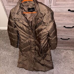 London Fog Women's Chocolate Puffer Jacket